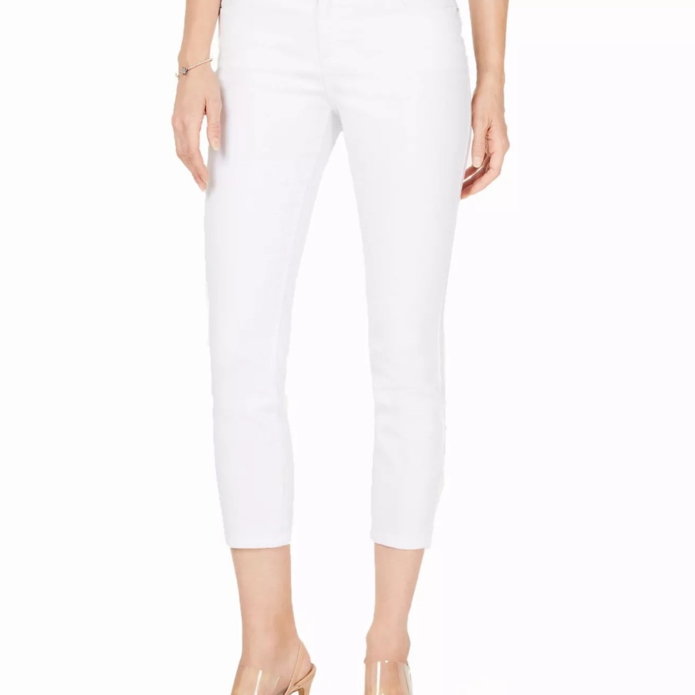 INC Skinny Leg Curvy Crop Mid Rise Jeans Size 8